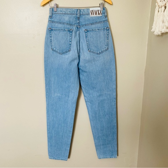 MOTHER Denim SNACKS High Waisted Twizzy Skimp Just A Nibble Light Wash Jeans 27 - Picture 7 of 15